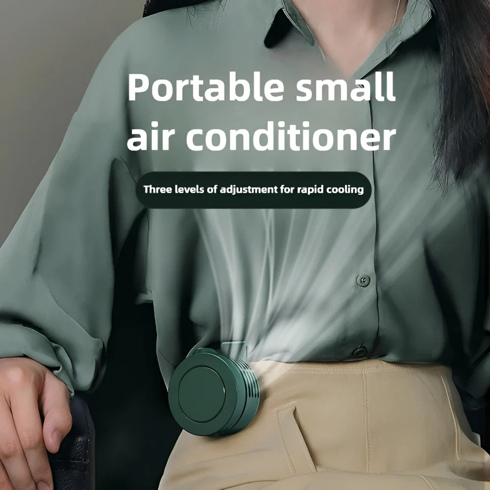 Portable Neck Fan Clip-On Fan Mini Rechargeable Hands-Free - Image 2