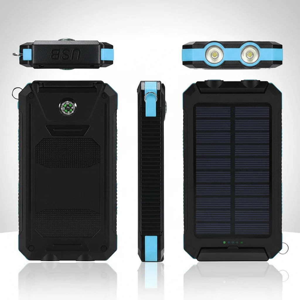 Portable Charger Solar Power Bank 20000mah Capacity - Image 2