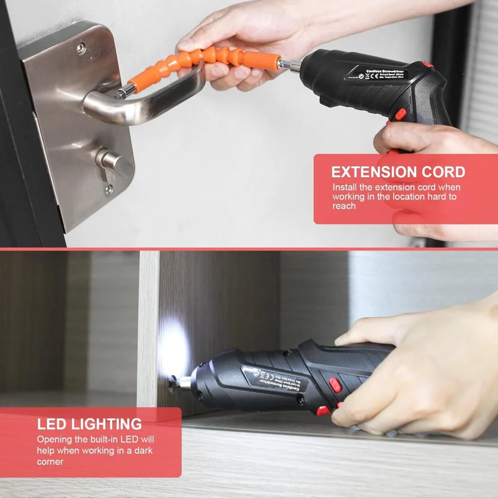 Cordless Drill Power Drill Electric Screwdriver Ergonomic Design - Image 2