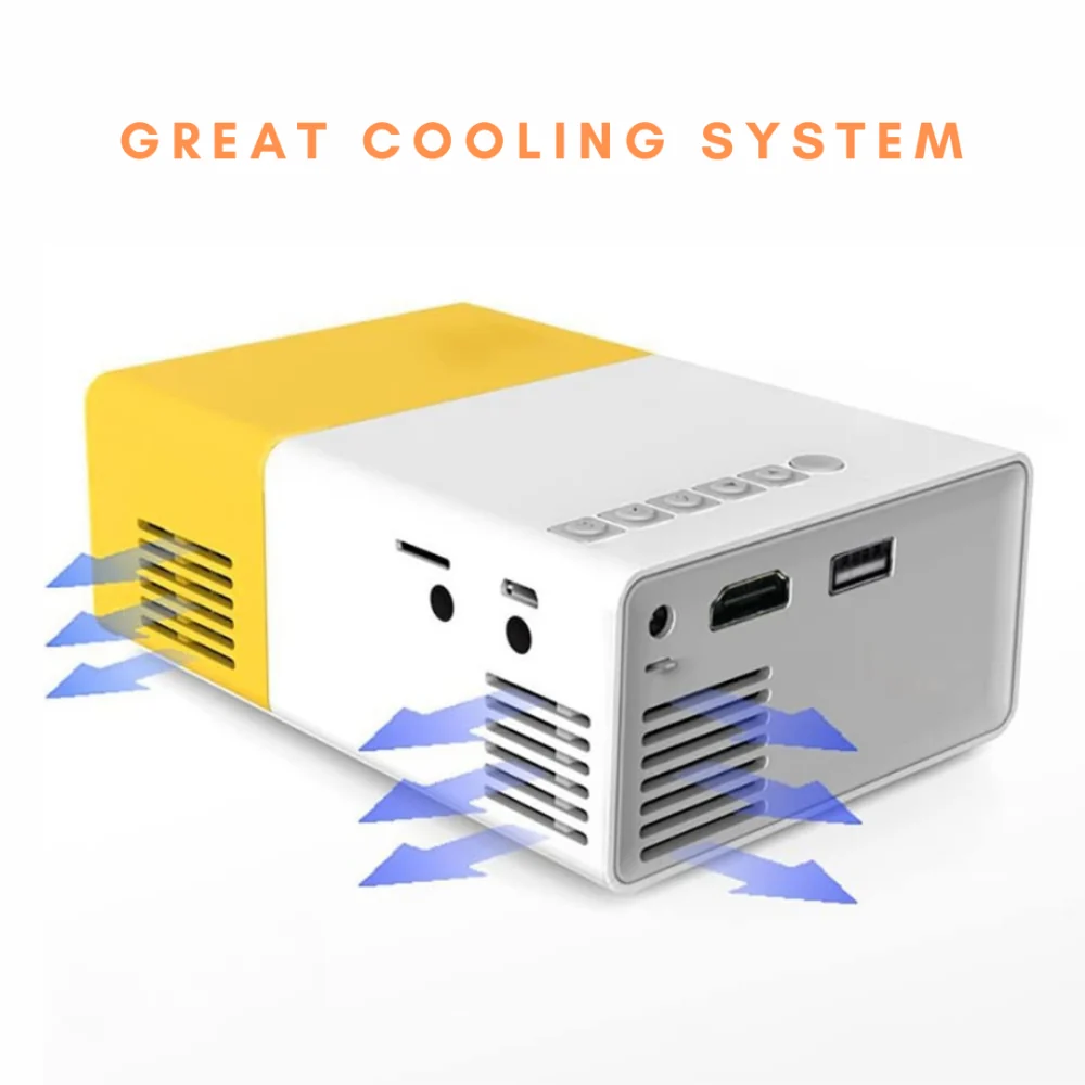 Portable Mini Outdoor Projector Compact Home Entertainment - Image 2