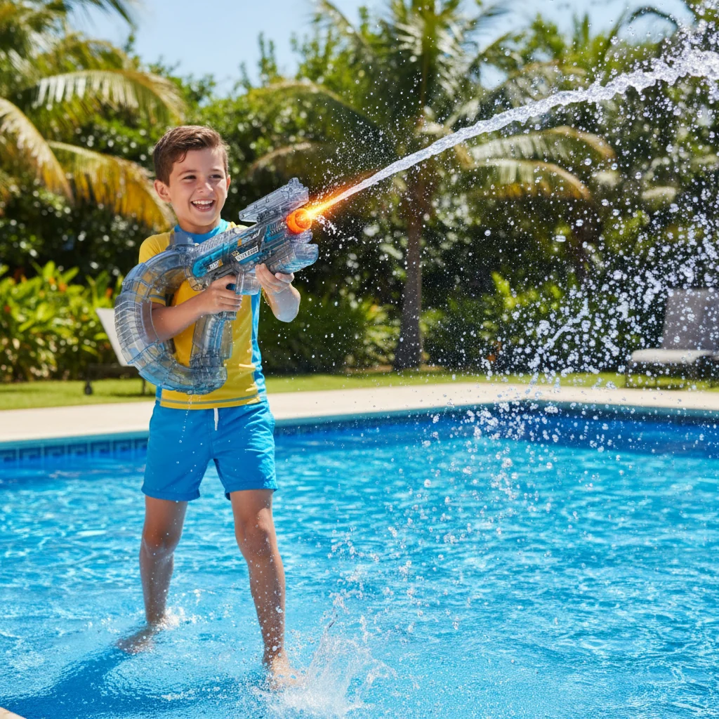 Electric Water Gun Kids Toy Outdoor Refill Rapid Fire - Image 2