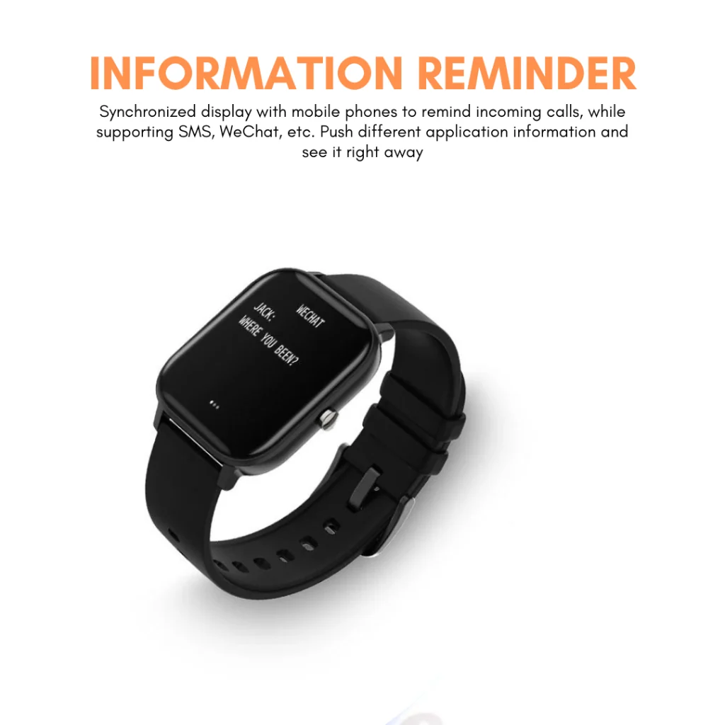Smart Watch Fitness Tracker Heart Rate Monitor Waterproof Design - Image 2