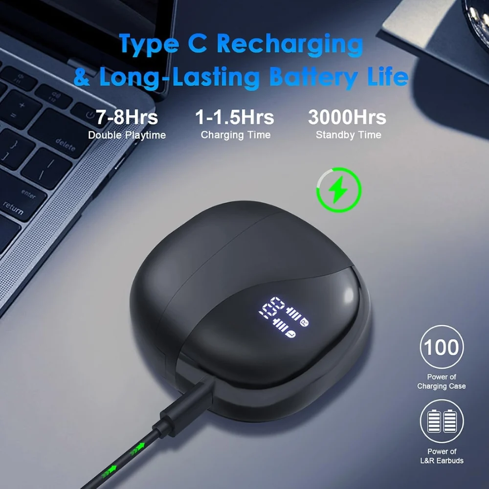 Wireless Earbuds Ai Translation Bluetooth Noise-Canceling - Image 2