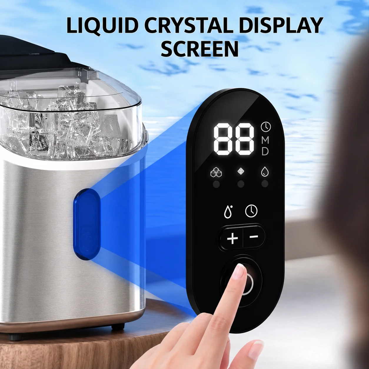 Countertop Ice Maker Portable Self-Cleaning Design Easy To Use - Image 6
