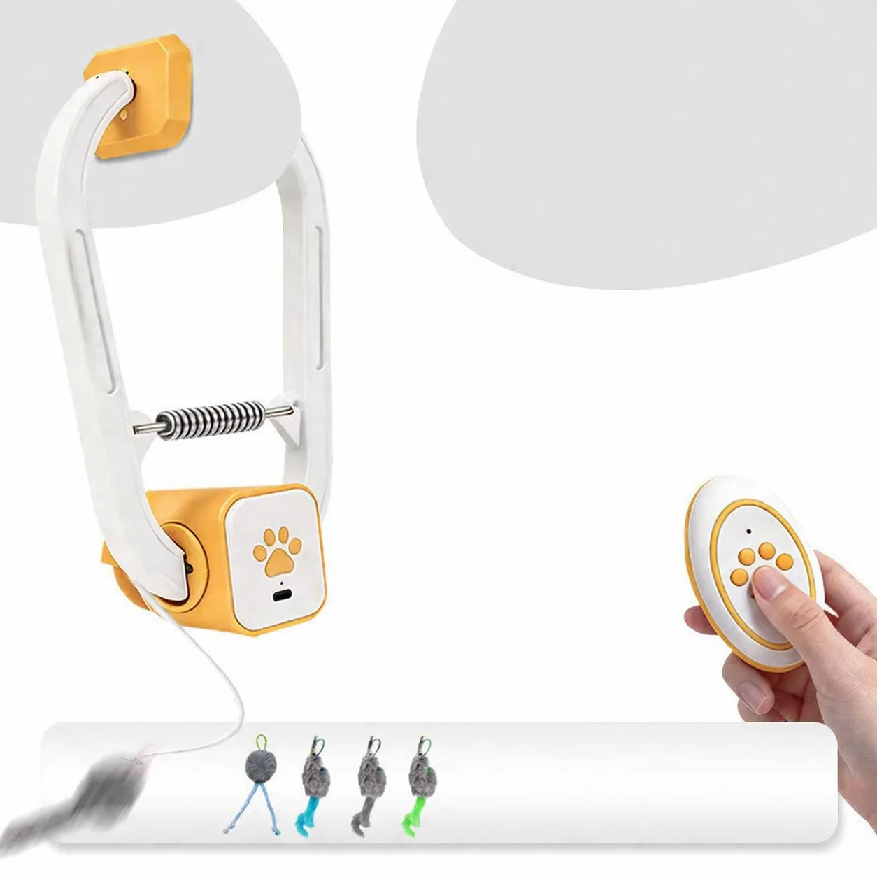 Interactive Cat Toy Automatic Teaser USB Rechargeable - Image 3