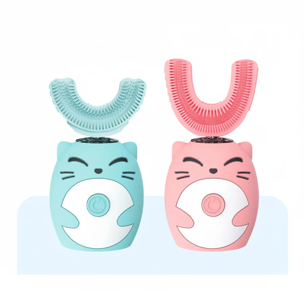 Women's Kids Electric Toothbrush U Shape Automatic Fun Design - Image 3