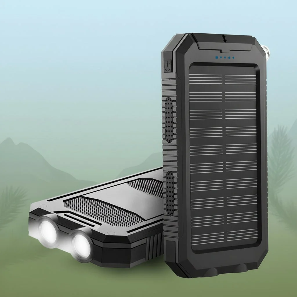 Portable Charger Solar Power Bank Waterproof 20000mah - Image 3