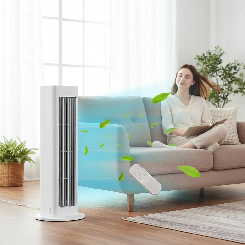 Portable Fan Tower Fan Oscillating Cooling Device - Image 3